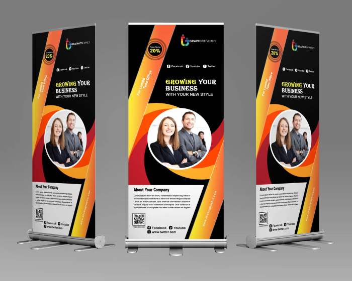 Contoh desain roll banner