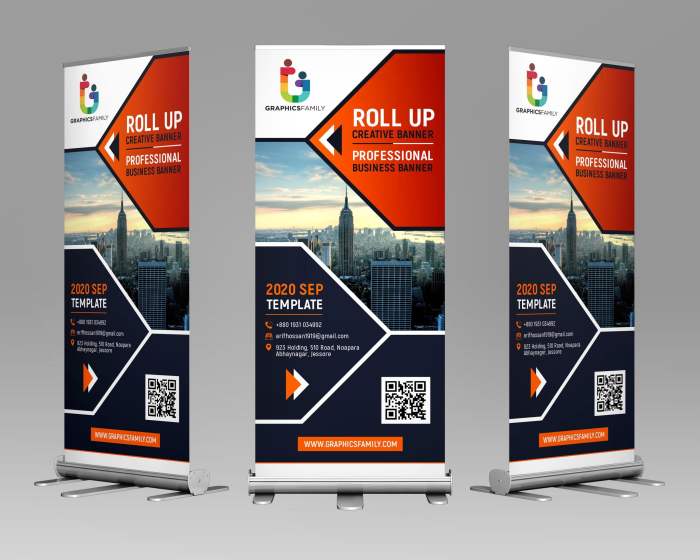 Contoh desain roll banner