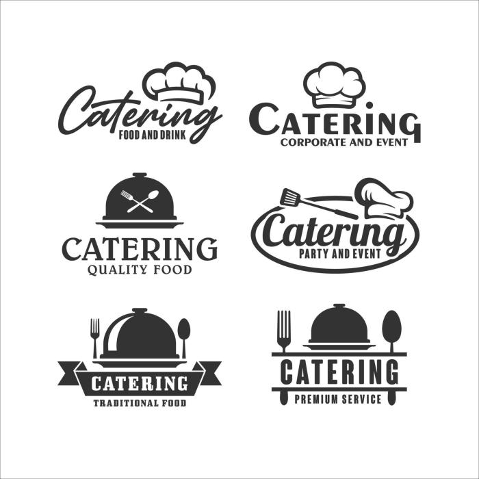 Contoh desain logo catering