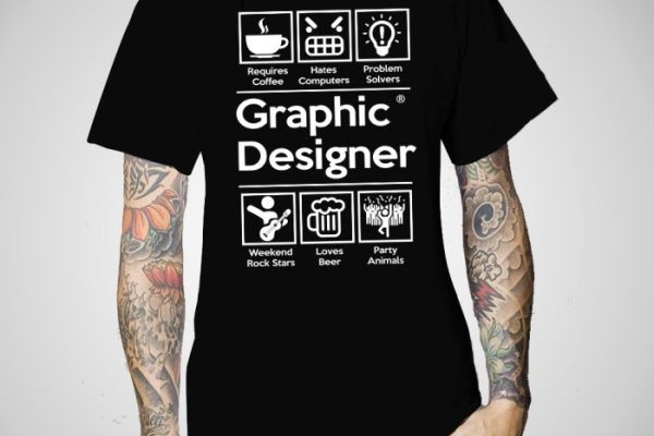 Contoh desain sablon kaos keren