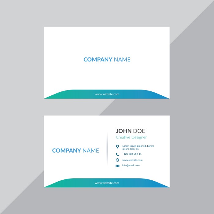 Card business simple psd psdfreebies